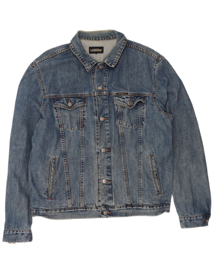 Мужская джинсовая куртка Carrera UK 44 2XL, синяя, хлопок