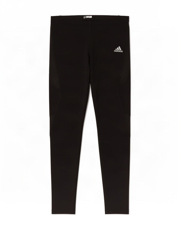 Женские леггинсы Adidas UK 14, большие черные полиамид с цветными блоками