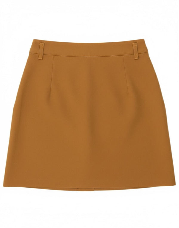 Женская мини-юбка Zara, маленькая W26, бежевая