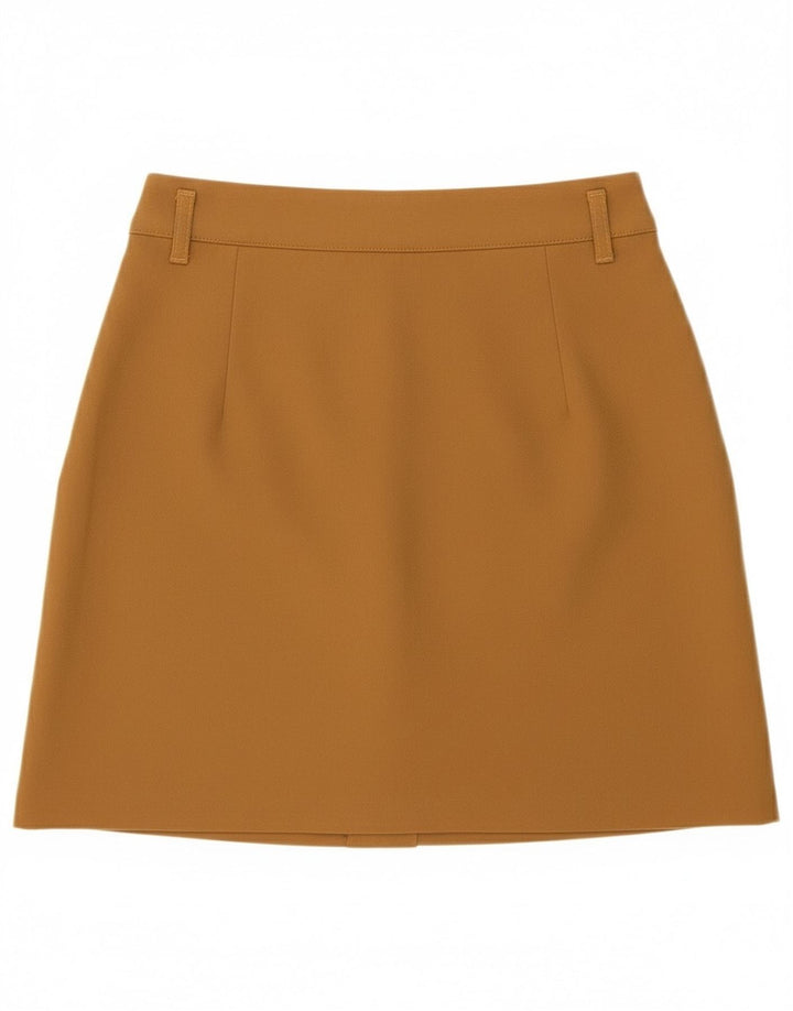 Женская мини-юбка Zara, маленькая W26, бежевая