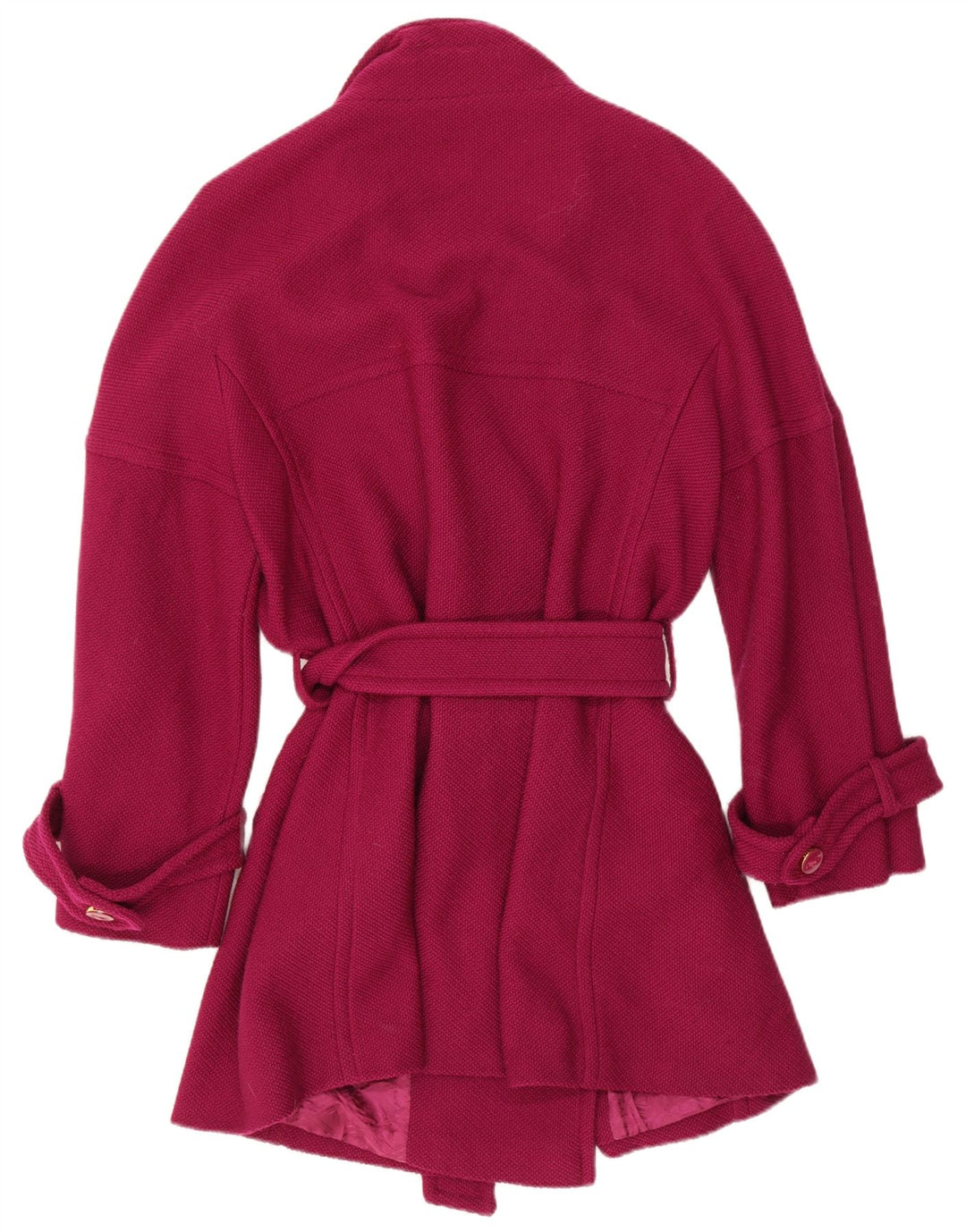 Женское двубортное пальто Escada EU 44 XL, новое фиолетовое шерстяное пальто