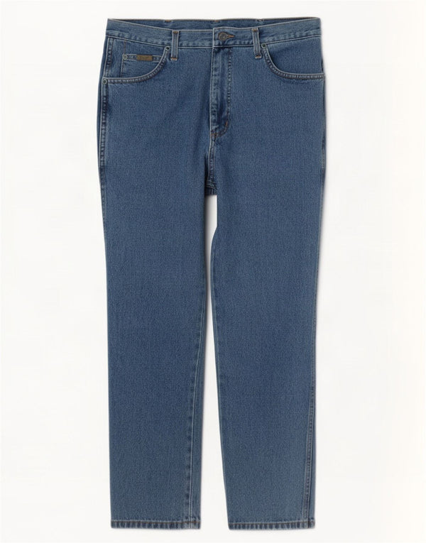 Мужские прямые джинсы Wrangler Texas W34 L32, синий хлопок