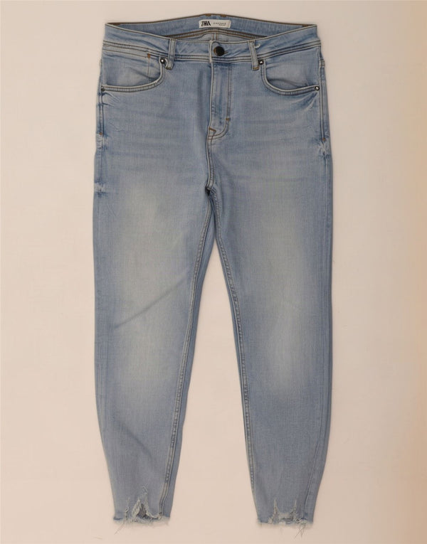 Мужские укороченные джинсы скинни Zara EU 42, большие W32 L24, синие