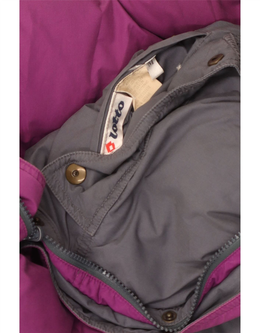 Мужская двусторонняя стеганая куртка Lotto UK 38, полиэстер среднего серого цвета