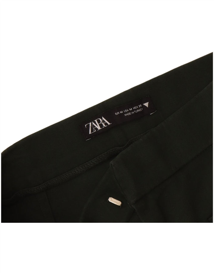 Zara Женские укороченные брюки Bootcut Medium W28 L25 Хаки