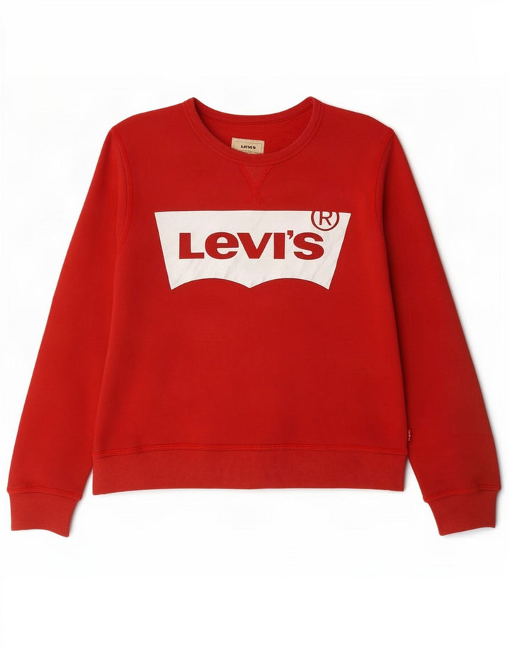 Худи с рисунком Levi's для мальчиков 11-12 лет, красный