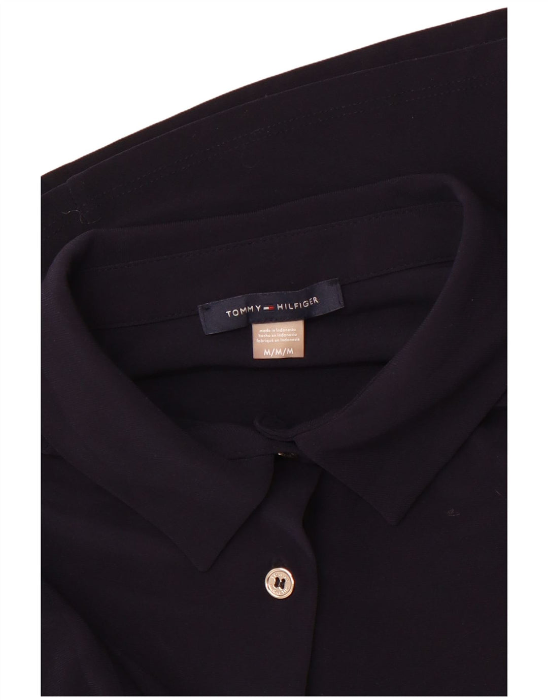 Женская рубашка Tommy Hilfiger UK 12 Medium Navy Blue