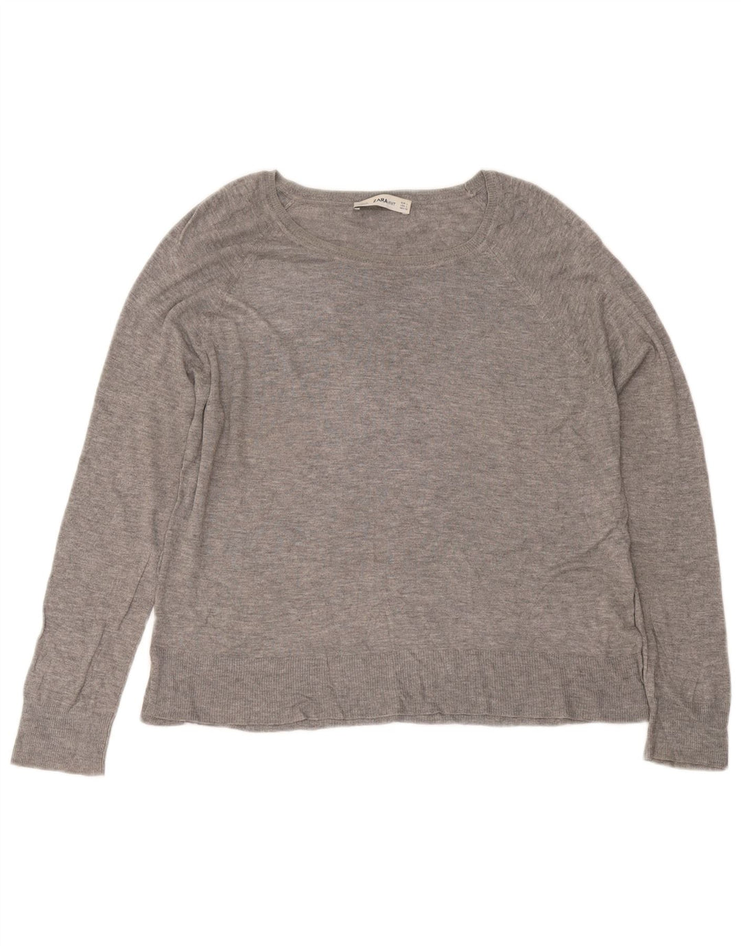 Женская блузка Zara Top UK 14, большая серая вискоза