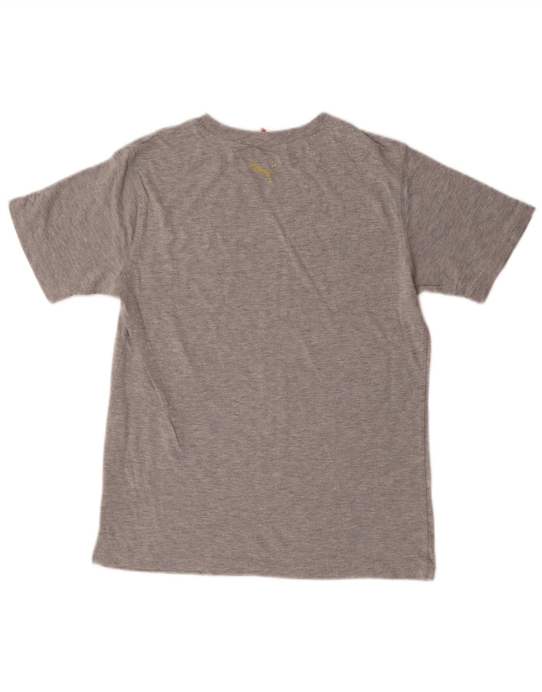 Футболка с рисунком Puma для мальчиков, топ 9–10 лет, хлопковый средний серый цвет