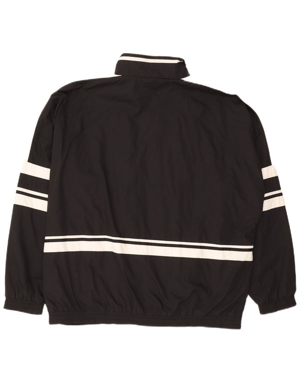 Jako Mens Tracksuit Top Jacket XL Black Colourblock Polyester