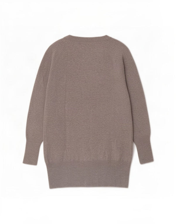 Женский удлиненный кардиган Zara UK 10, маленький серый хлопковый свитер