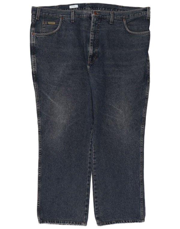 Мужские прямые джинсы Wrangler Texas W44 L28, темно-синий хлопок