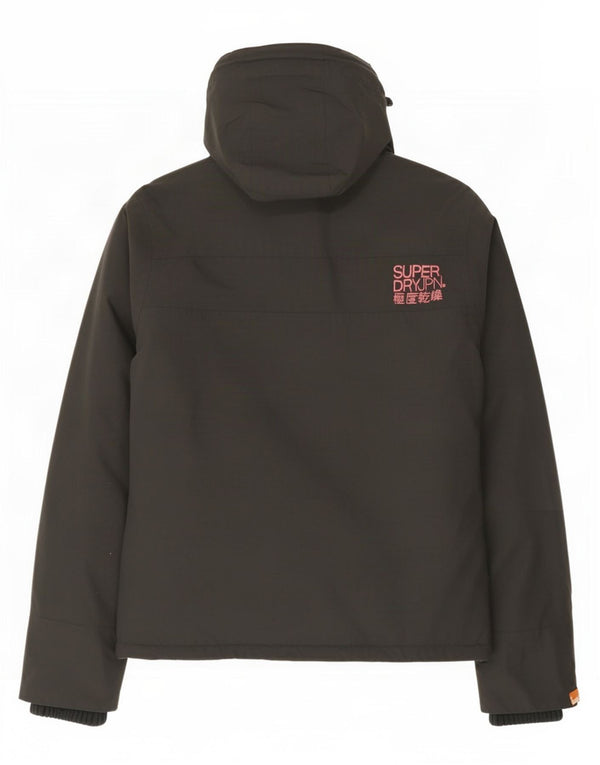 Женская ветровка с капюшоном Superdry UK 14, средний серый нейлон