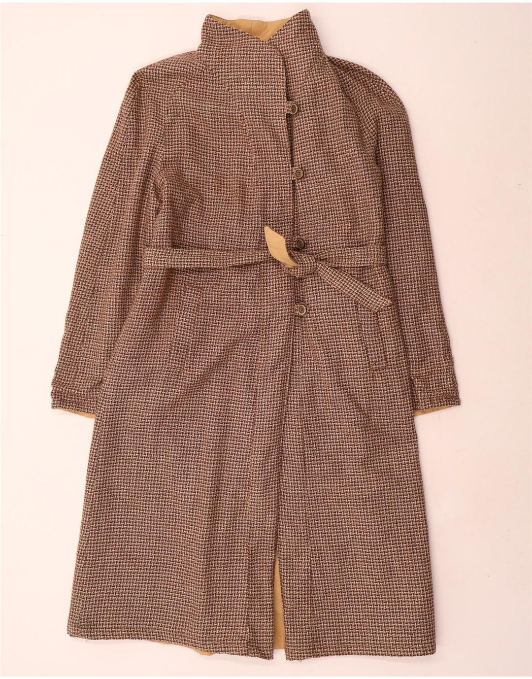 Винтажное женское двустороннее пальто IT 42 Medium Beige