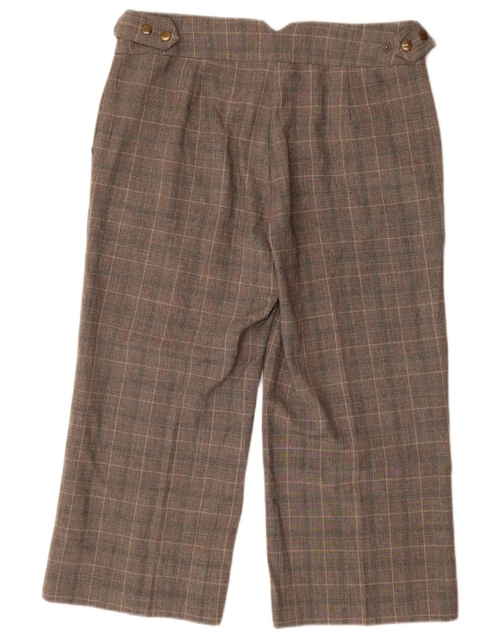 Женские капри Marks & Spencer UK 12 Medium W30 L23 Серые в клетку