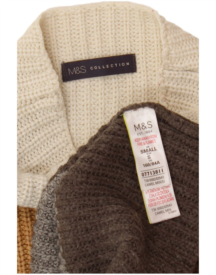 Женский джемпер с высоким воротником Marks & Spencer, Великобритания, 10 маленьких разноцветных