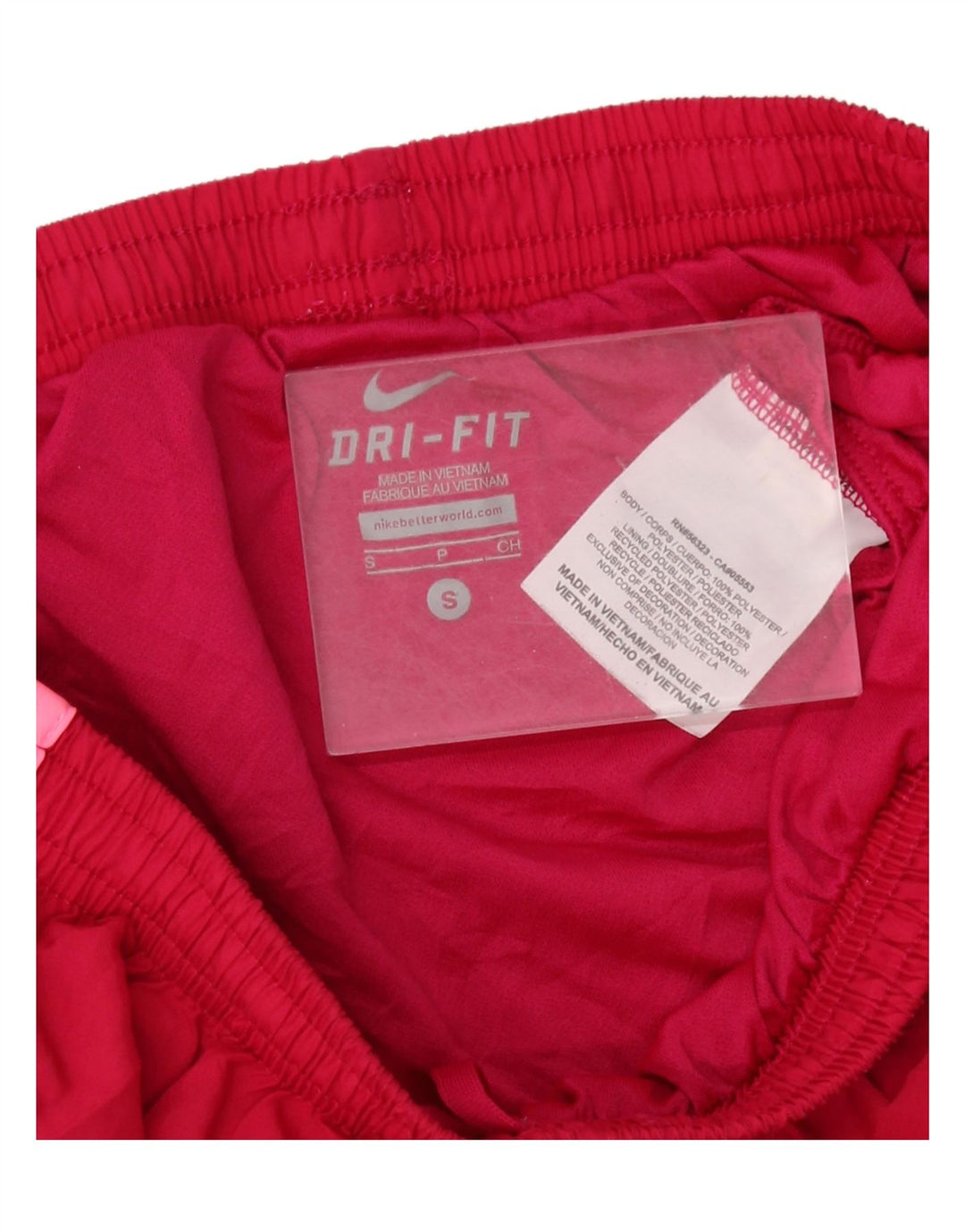 Женские спортивные шорты NIKE Dri Fit UK 10, маленькие красные полиэстер с цветными блоками