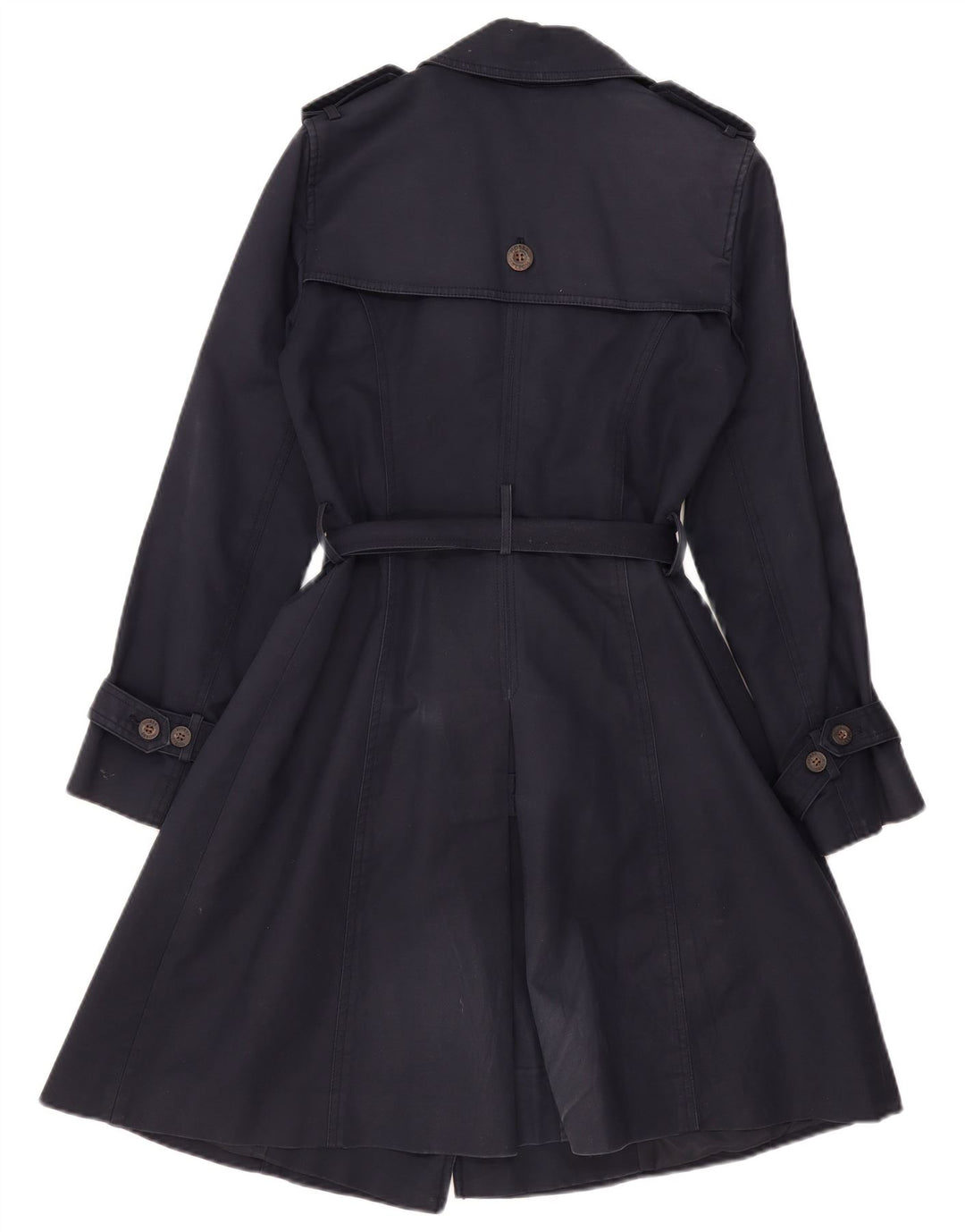 Женский тренч Hobbs UK 8, маленький темно-синий, хлопок