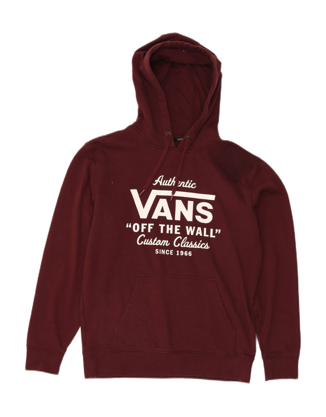 Мужской джемпер с капюшоном VANS, маленький бордовый, хлопок