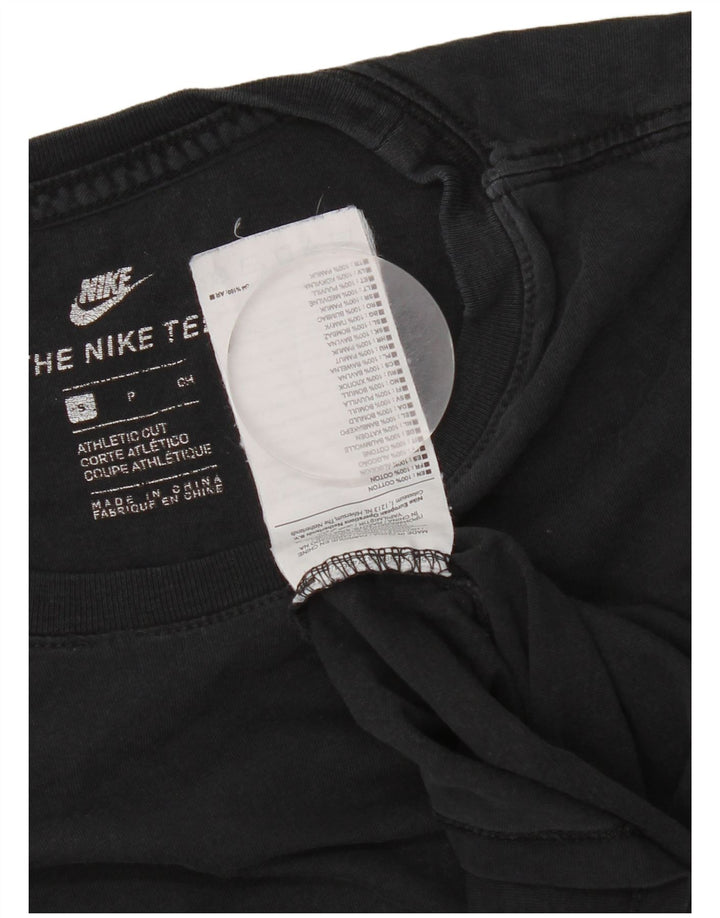 Мужская футболка спортивного кроя Nike, маленький черный хлопок