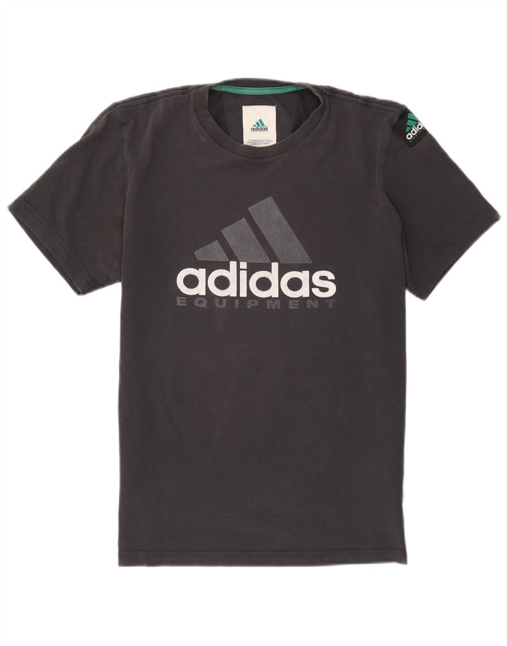 Мужская футболка Adidas с графическим рисунком, маленький серый хлопок