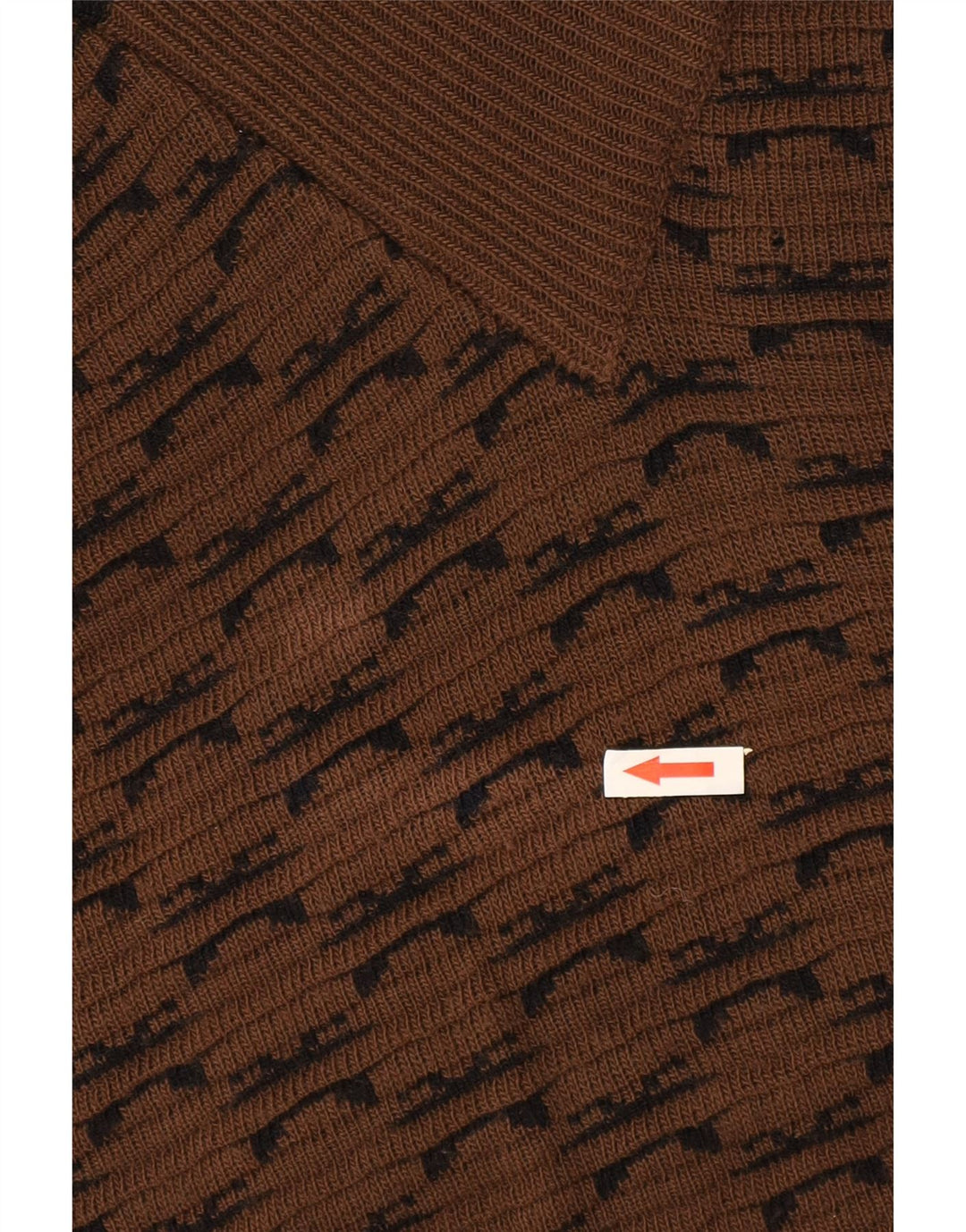 Мужской джемпер с отложным воротником Brian Scott, XL, коричневый, акрил с геометрическим рисунком