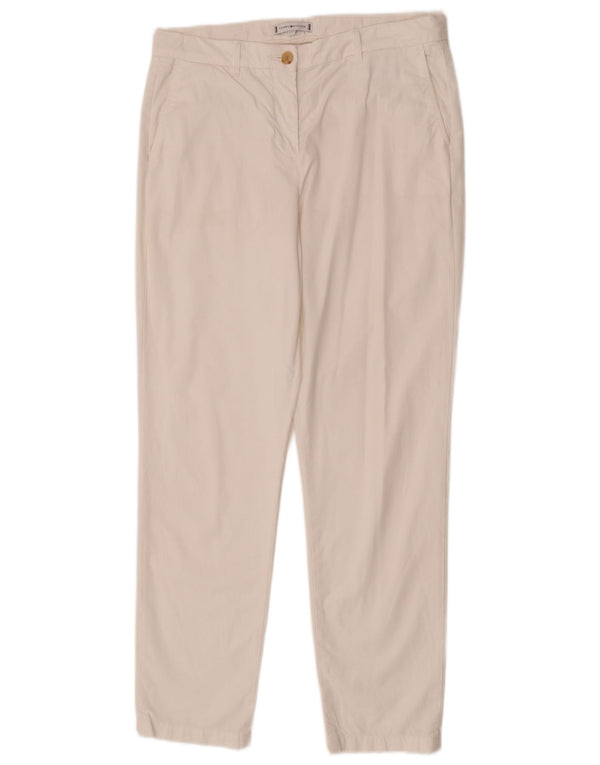 Женские прямые брюки чинос Tommy Hilfiger UK 12 Medium W32 L29 Белые