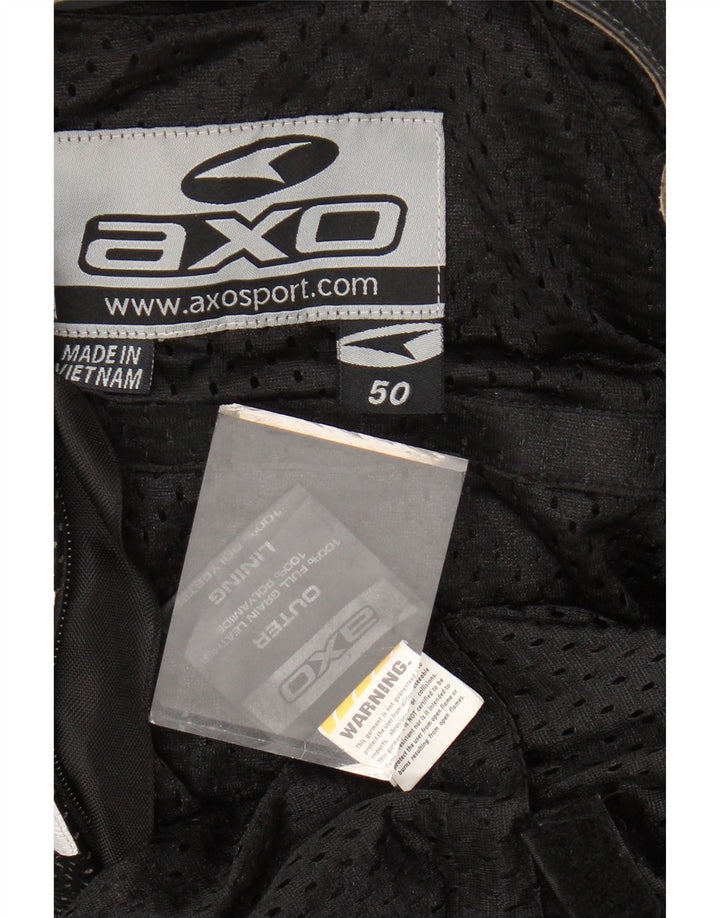 Комбинезон AXO с графическим рисунком для мальчиков 10–11 лет, черный кожаный мотоцикл с цветными блоками