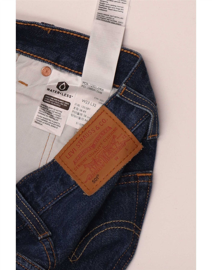 Женские прямые джинсы Levi's 501 W23 L32 синие, хлопок