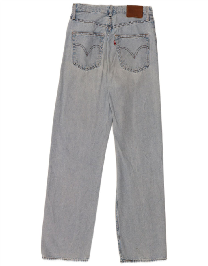 Женские прямые джинсы Levi's Ribcage W25 L29, синий хлопок