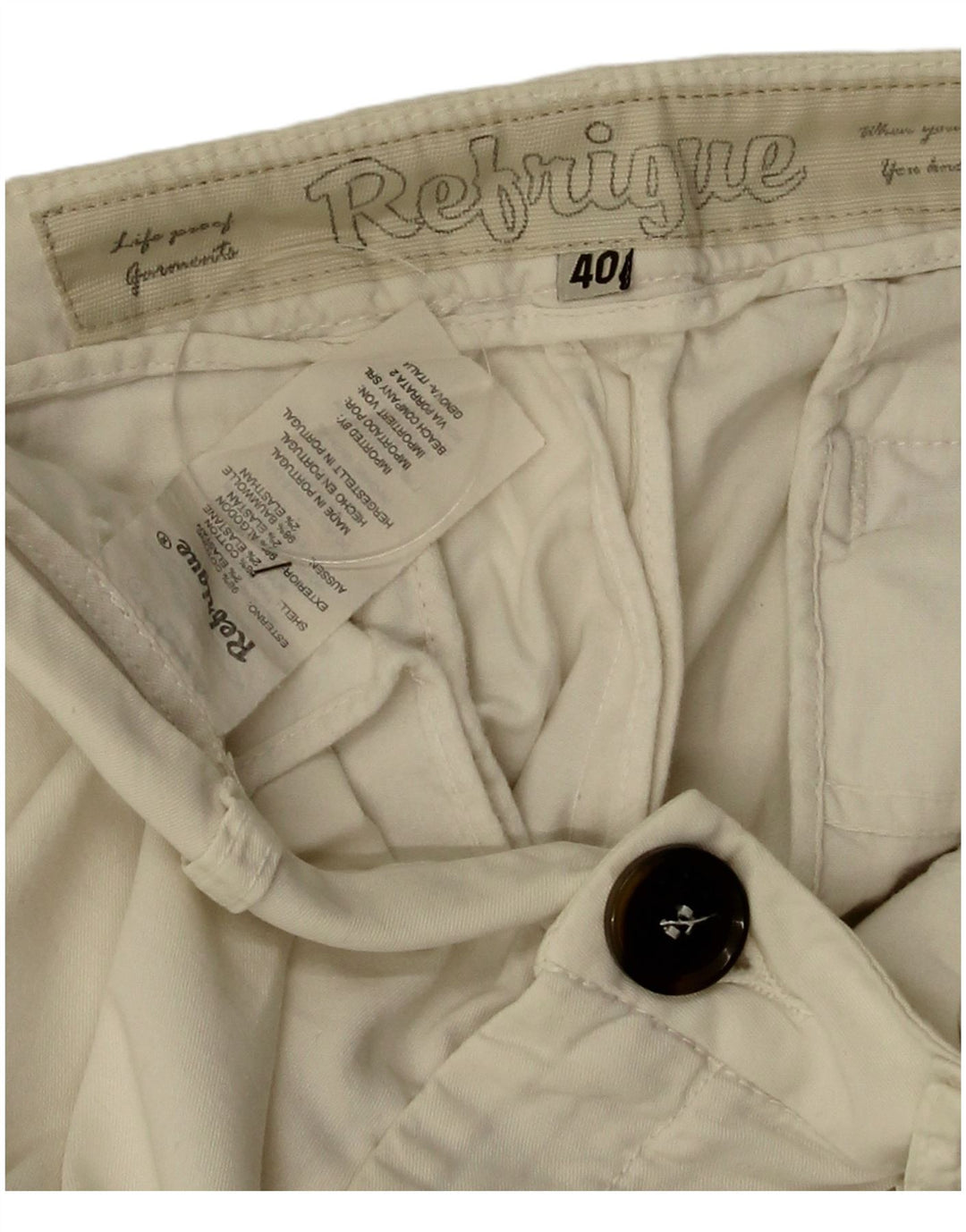 Женские шорты чинос Refrigue EU 40 Medium W30 Бежевые хлопковые