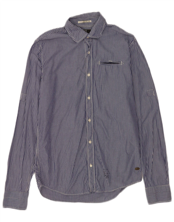Мужская рубашка Scotch & Soda, хлопковая маленькая синяя полоска