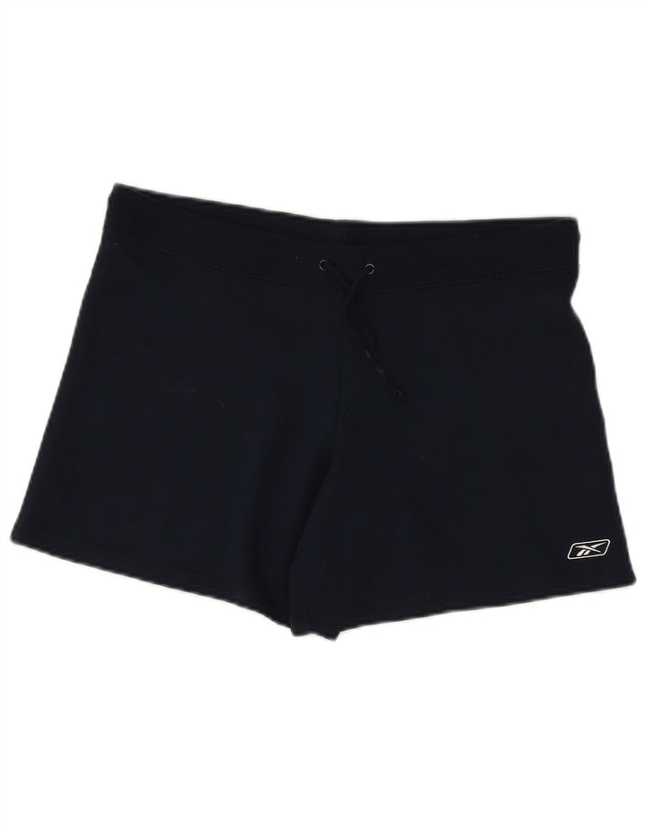 Женские спортивные шорты Reebok UK 12, средний темно-синий, хлопок