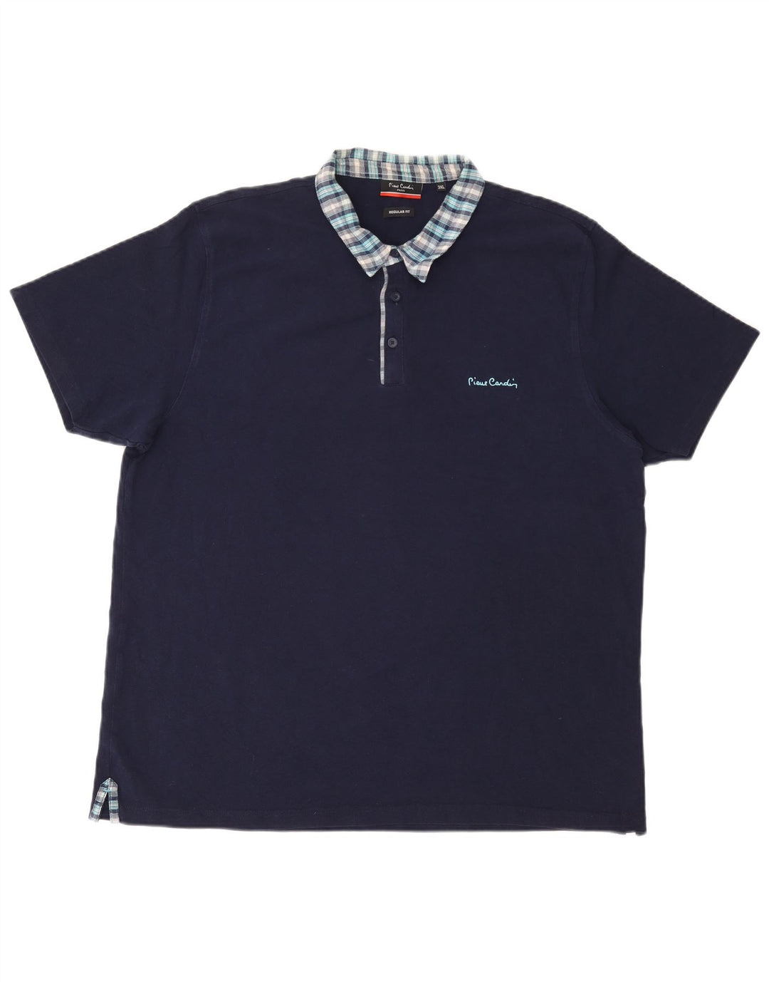 Мужская рубашка-поло PIERRE CARDIN Paris Regular Fit 3XL, темно-синяя, хлопок