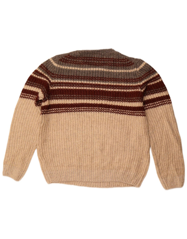 Мужской джемпер с круглым вырезом Marks & Spencer, большой бордовый акрил