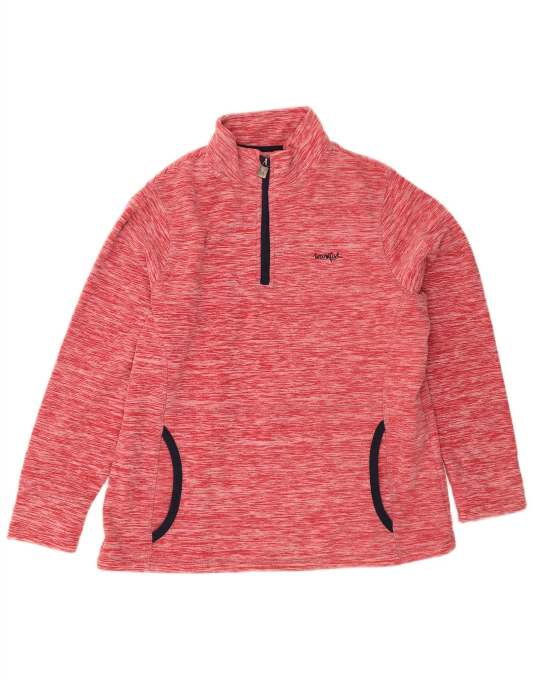 Женский свитер с воротником на молнии Weird Fish, Великобритания, 16, большой красный в крапинку