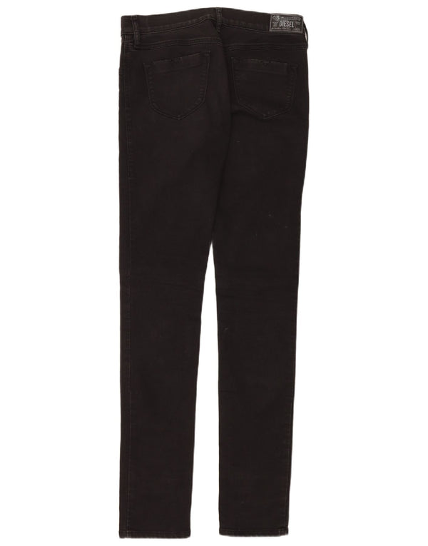 Женские супертонкие джинсы-джеггинсы DIESEL Livier с низкой талией W31 L36, черные