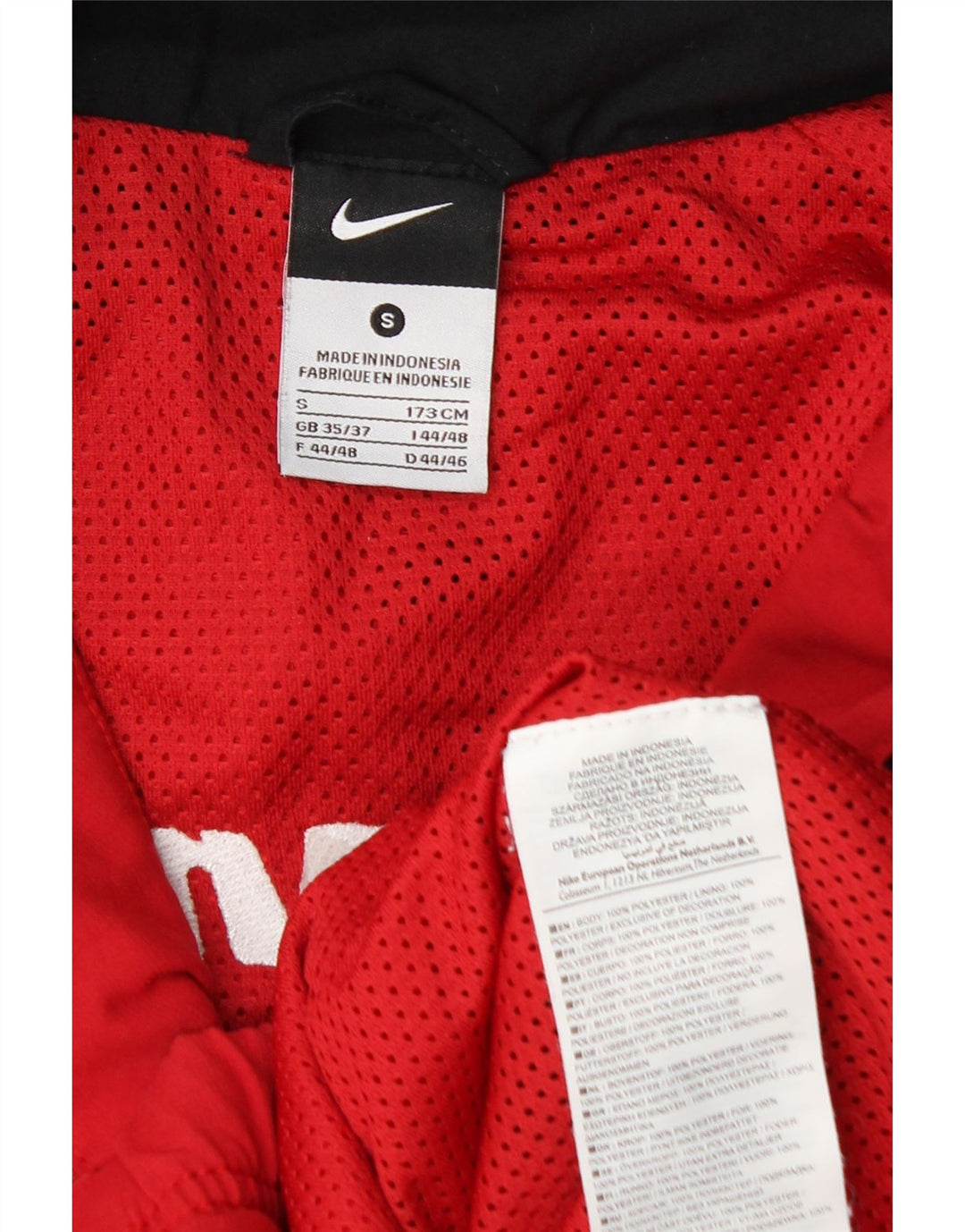 Мужской спортивный костюм с графическим рисунком Nike, маленькая красная полиэстер с цветными блоками