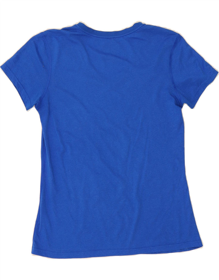 Женская футболка NIKE Dri Fit Regular Fit Top UK 12, средний синий полиэстер