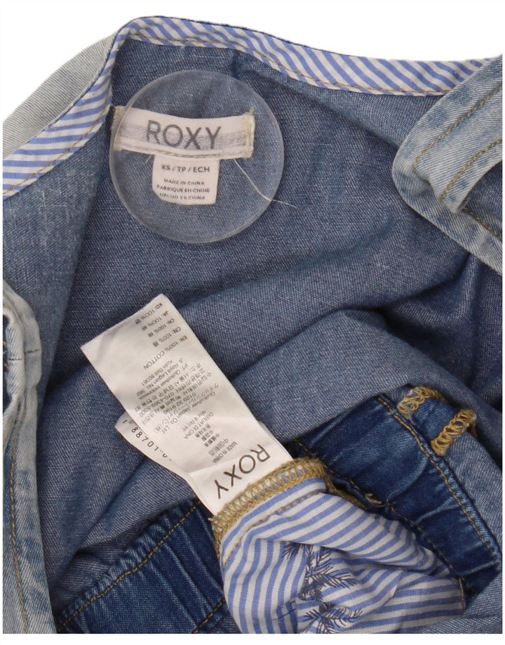 Женский джинсовый комбинезон Roxy UK 6 XS, синий хлопок