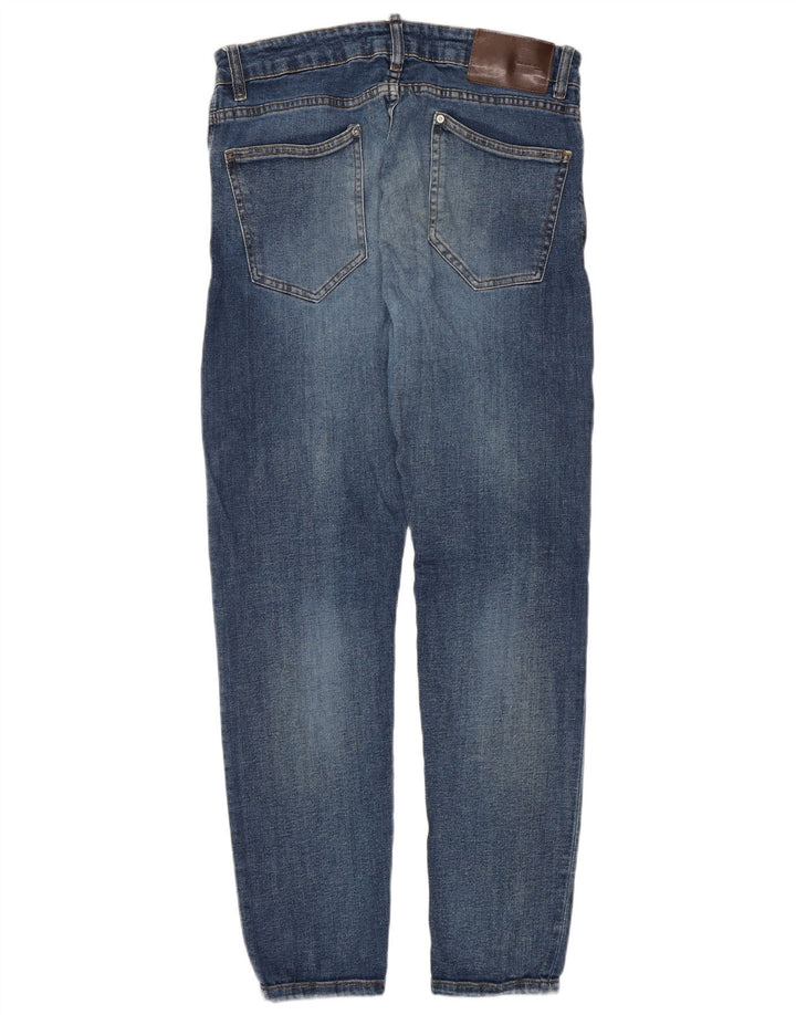 Мужские джинсы скинни Zara EU 42, большие W32 L30, синие, хлопок