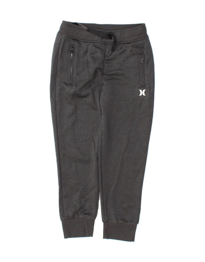 HURLEY Boys Tracksuit Trousers Joggers 5-6 Years  Grey Polyester Vintage Hurley and Second-Hand Hurley from Messina Hembry 