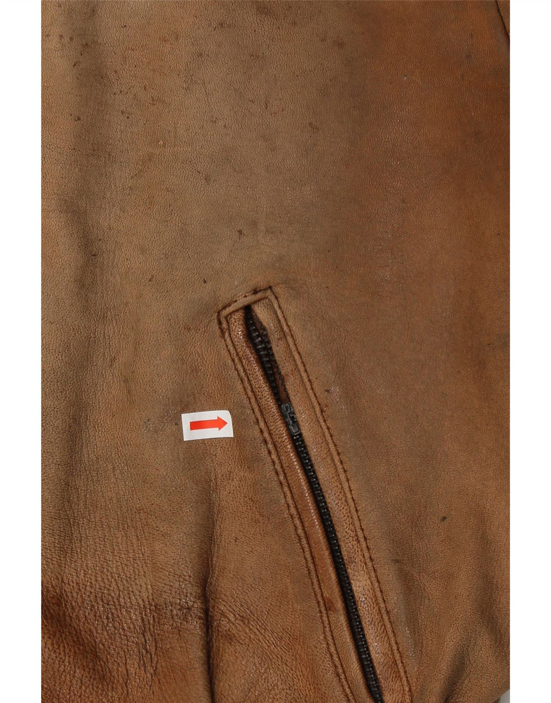 Мужская кожаная куртка Schuh UK 42 XL Коричневая кожаная