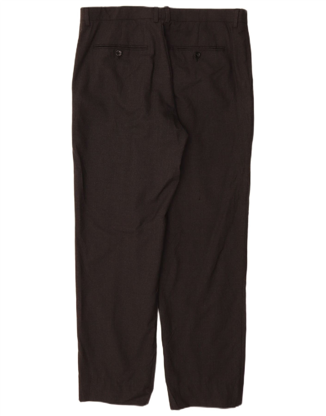 J. CREW Mens Crosby Straight Chino Trousers W36 L30 Black Wool