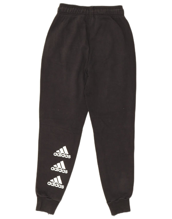 Женские спортивные брюки Adidas с графическим рисунком, джоггеры, Великобритания, 0/2 XS, черный хлопок
