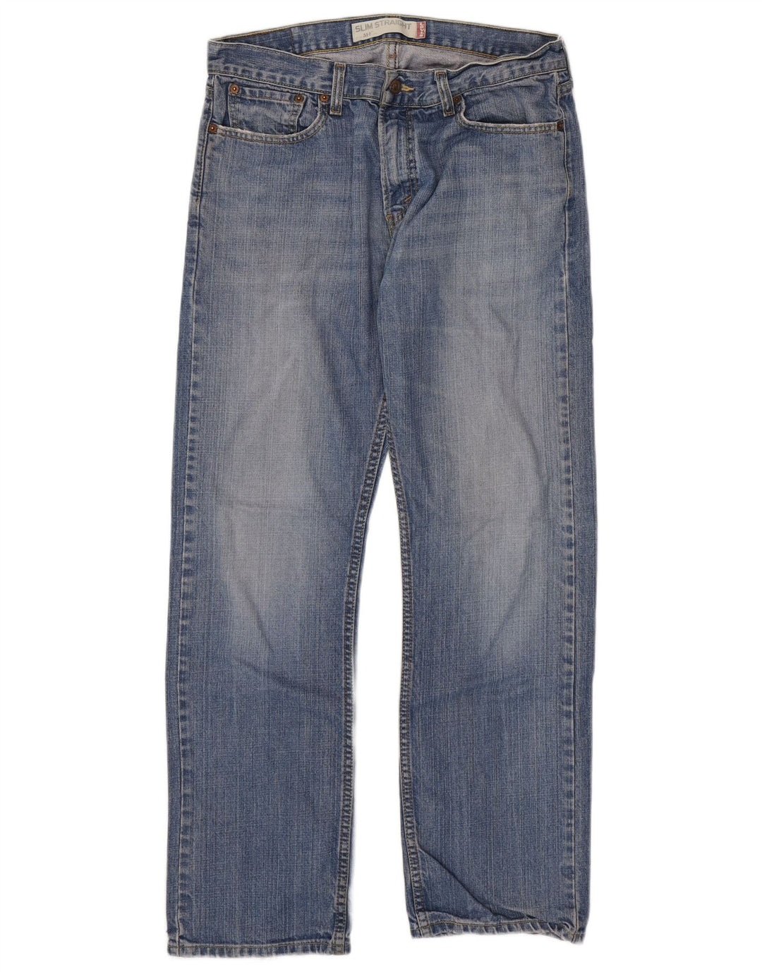 Мужские прямые джинсы Levi's 514 W33 L32 синие, хлопок