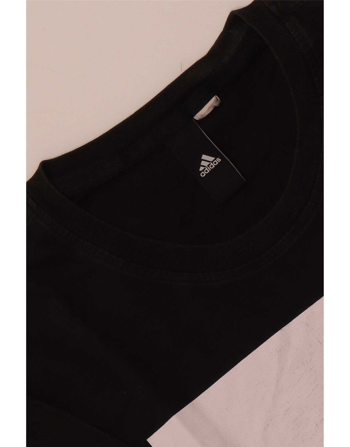 Мужская футболка с рисунком Adidas Top Small Black