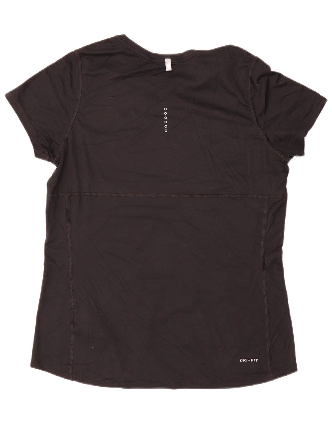 Женская футболка для бега Nike Dri Fit Top UK 16, большой черный полиэстер