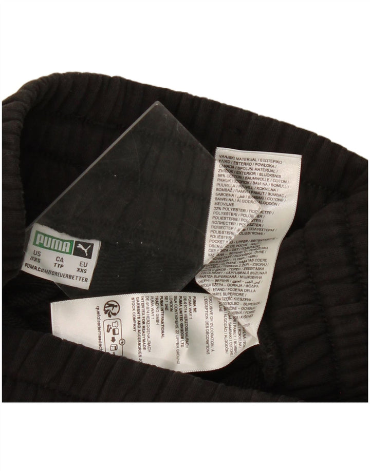 Женские широкие спортивные брюки Puma 2XS W22 L23, черный хлопок