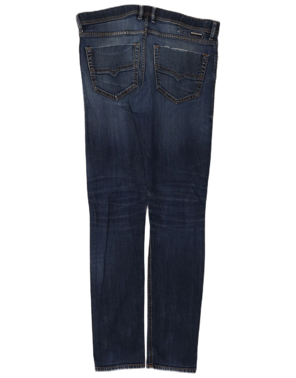 Мужские зауженные джинсы Diesel Tepphar Carrot W32 L34, синий хлопок